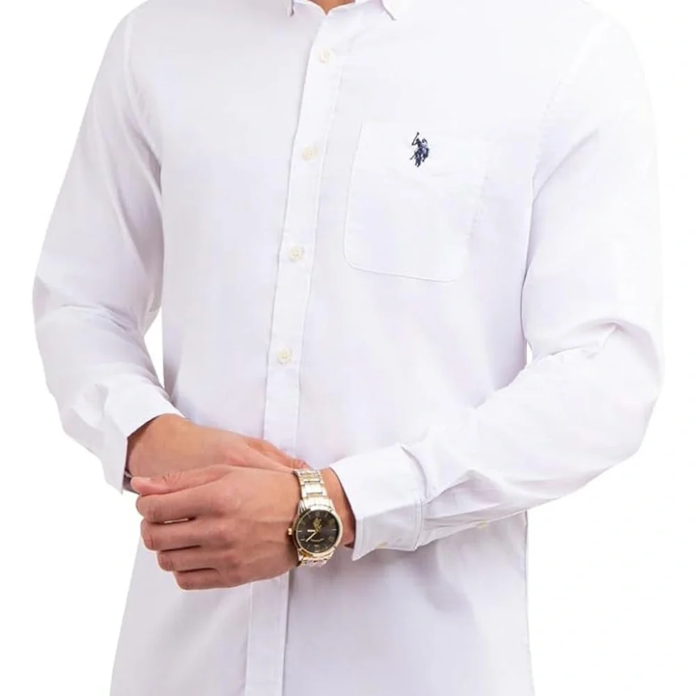 PreOwned Like New U.S.Polo Assn. Classic White Button Up. - Picture 1 of 10